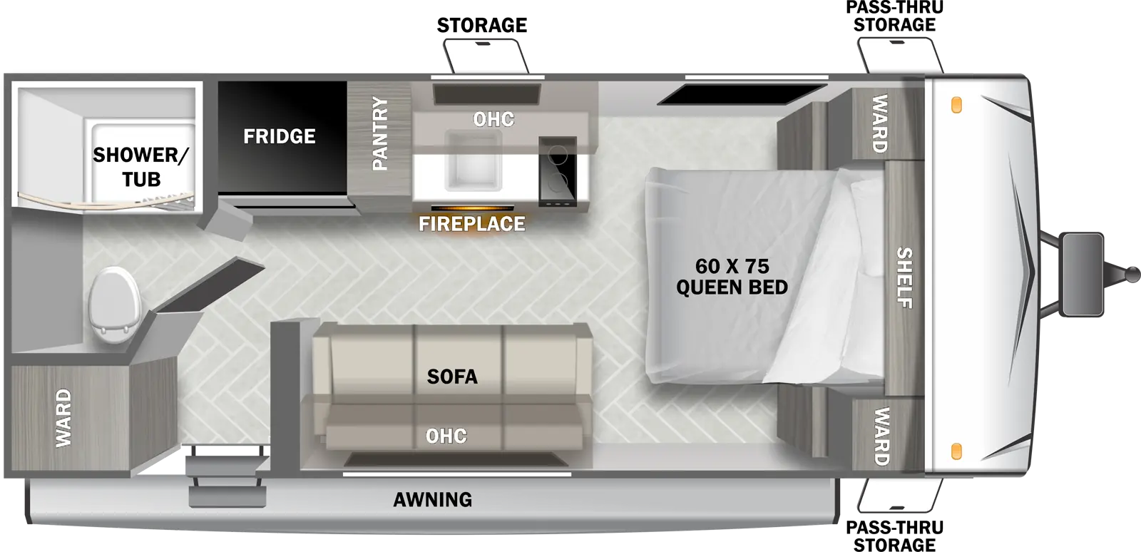 Evo Southwest 176BQCE - DSO Floorplan